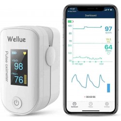 Saturatiemeter met Bluetooth en app