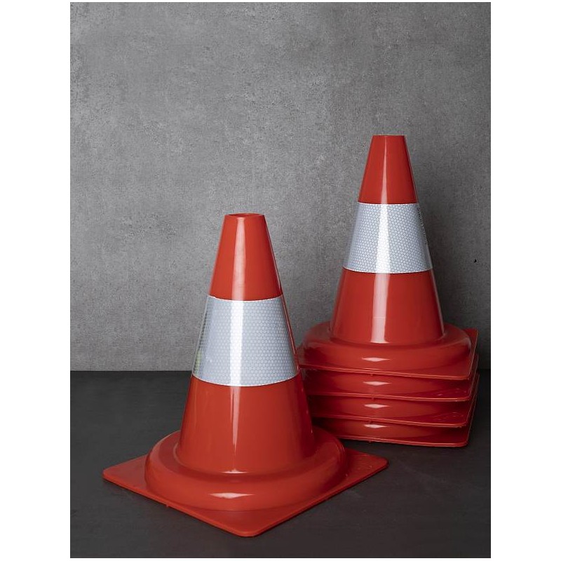 Set van 5 Verkeerskegel 30 cm stapel