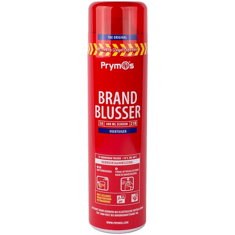 Prymos Brandblusser Auto. ruim 30 seconden blusduur. Worplengte ca. 3 meter. Vorstbestendig