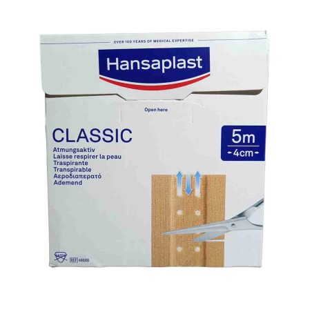 Hansaplast Classic rolpleister 8 cm x 5 meter Hansaplast Classic rolpleister 8 cm x 5 meter