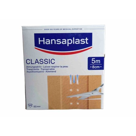 Hansaplast Classic rolpleister 4 cm x 5 meter Hansaplast Classic rolpleister 4 cm x 5 meter