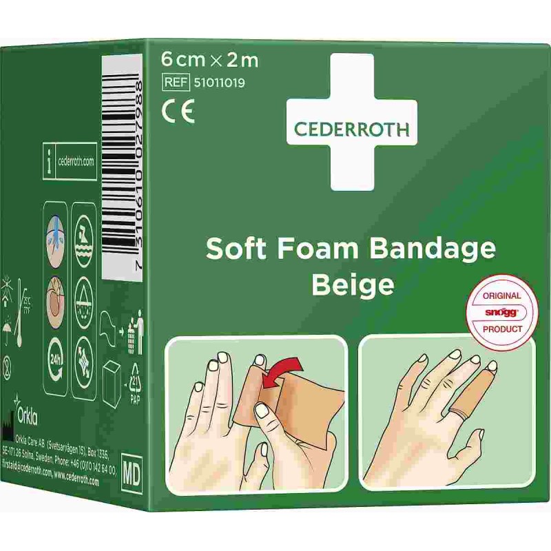 Cederroth Soft foam 6cm x 2m (voorheen Snogg Soft) linkerzijde