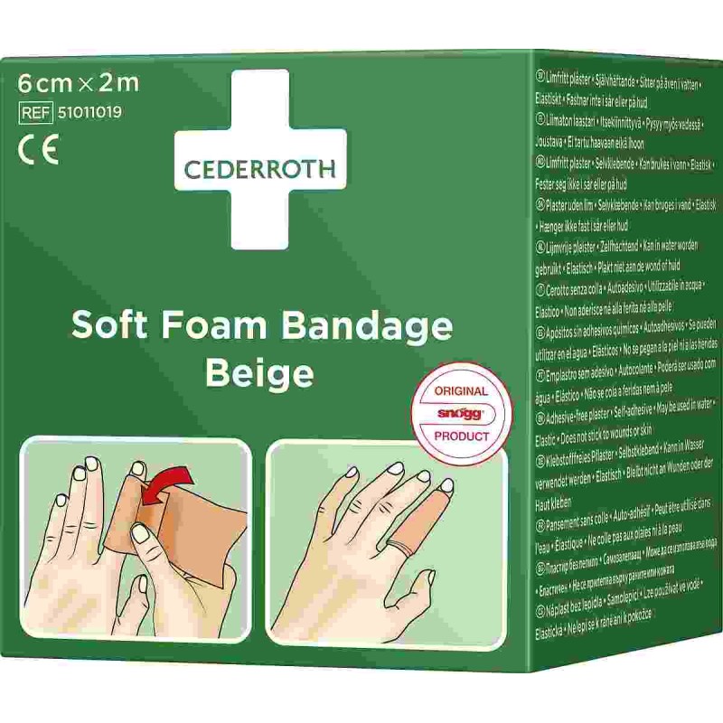 Cederroth Soft foam 6cm x 2m (voorheen Snogg Soft) rechterzijde