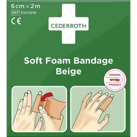 Cederroth Soft foam 6cm x 2m (voorheen Snogg Soft)