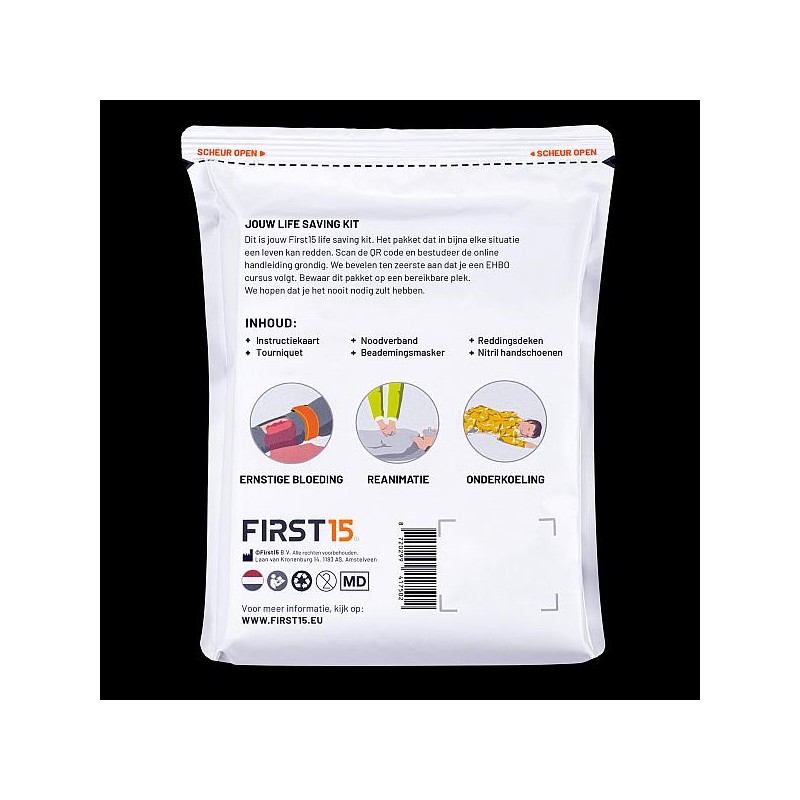 First15 EHBO Trauma set verpakking Achter