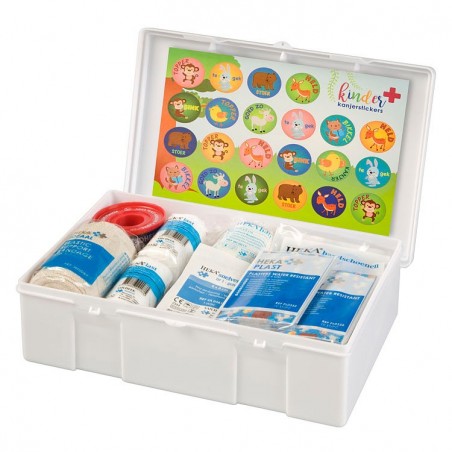 Kinder EHBO verbandtrommel open Kinder EHBO verbandtrommel open