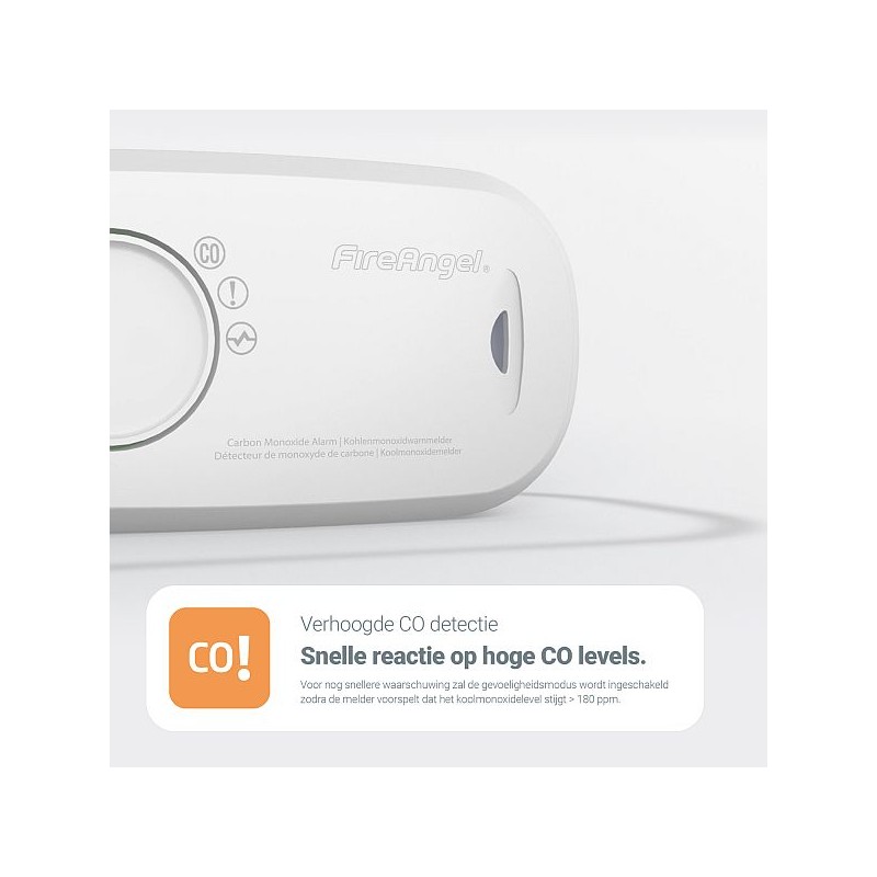 FireAngel koolmonoxidemelder Pauze
