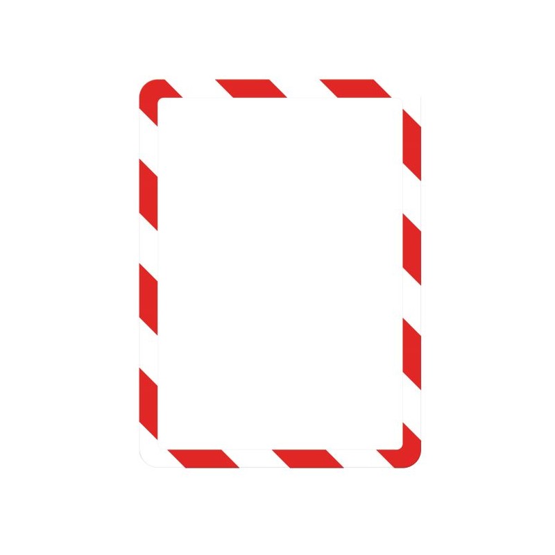Zelfklevend zichtframe A4 formaat rood/wit