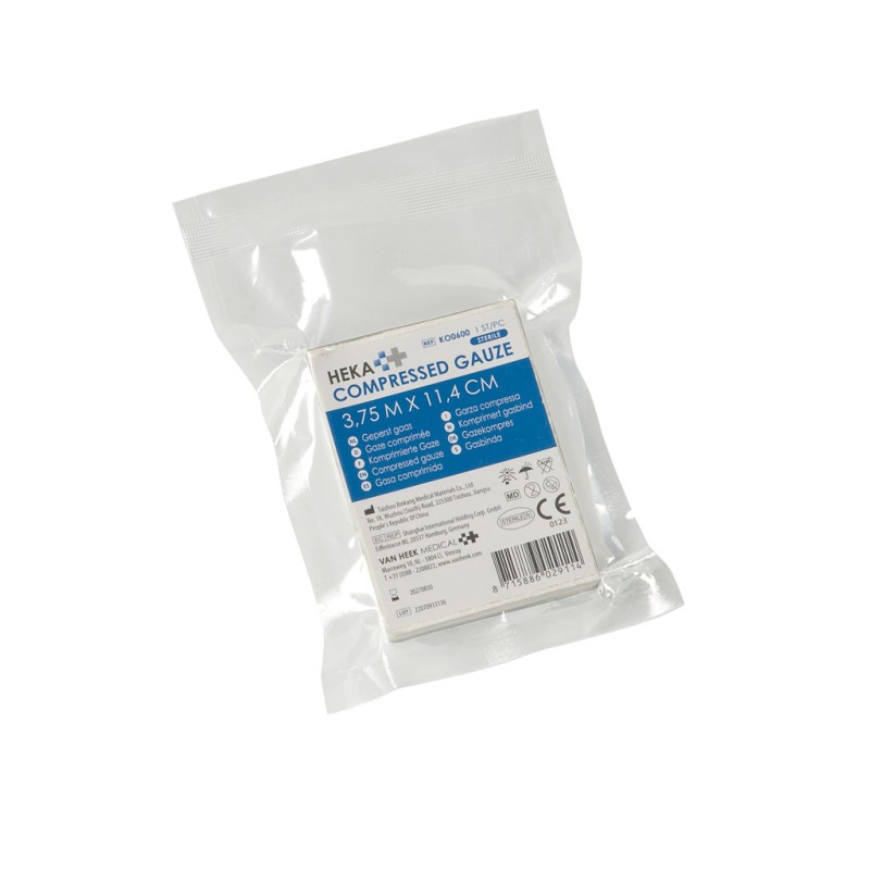 HEKA Steriel Geperst Gaas voor EHBO - Stop Bloedingen Snel