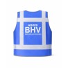 Hoofd BHV hesje blauw – reflecterend veiligheidsvest voor bedrijfshulpverlening