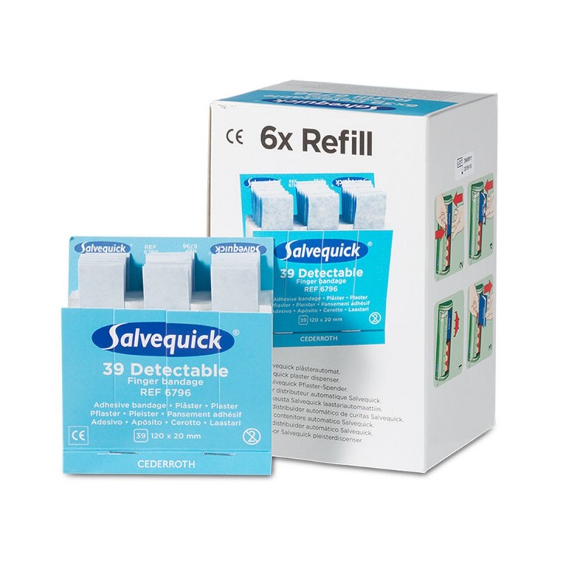 6 Pack navulling Salvequick Haccp lange vingerpleister