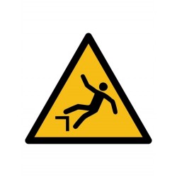 Pictogramsticker "valgevaar"