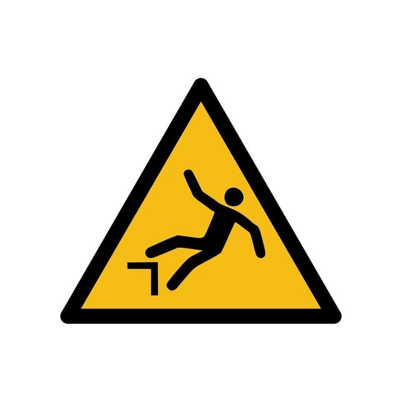 Pictogramsticker "valgevaar"