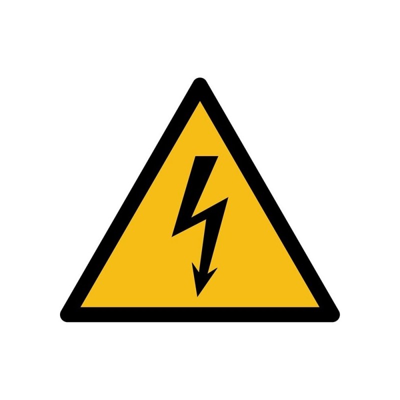 Pictogramsticker "Elektriciteit" en andere waarschuwingen: Fabex.nl