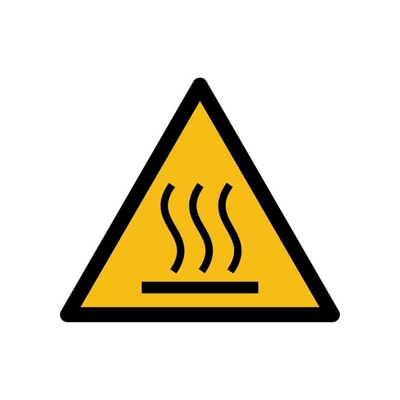 Pictogramsticker "Warm oppervlak"