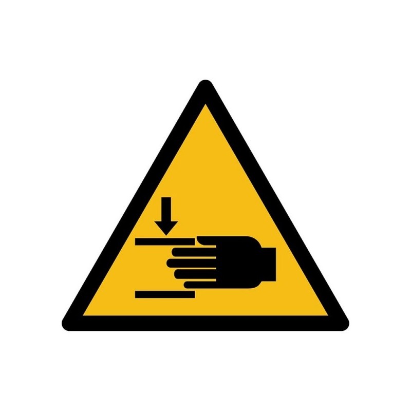 Pictogramsticker "Knelgevaar"