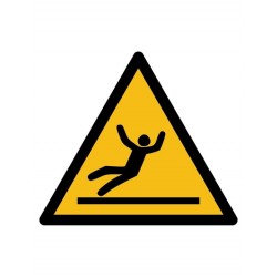 Pictogramsticker "Gladde Ondergrond" en andere waarschuwingen: Fabex.nl