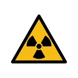 Pictogramsticker "Radioactieve Straling"