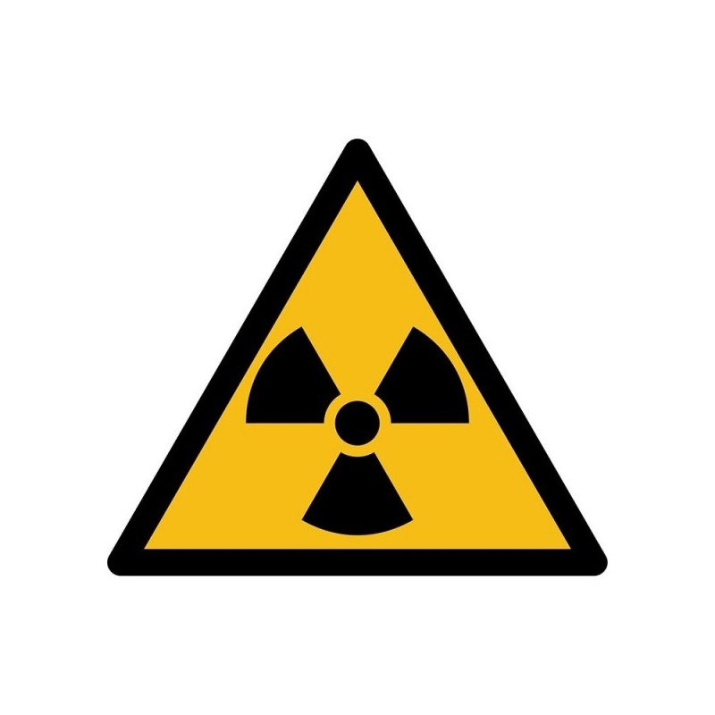 Pictogramsticker "Radioactieve Straling"