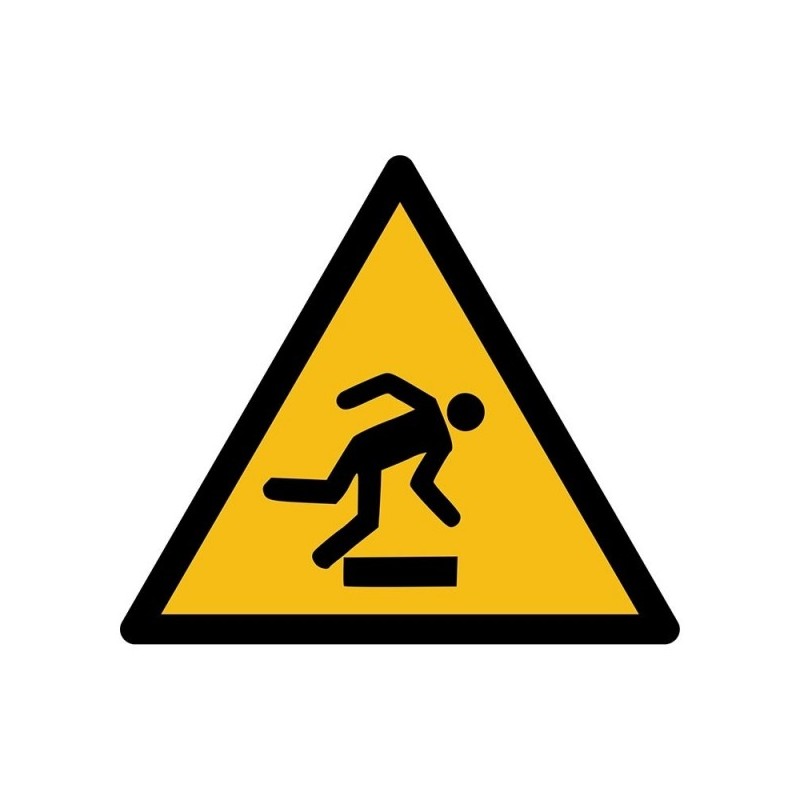 Pictogramsticker "Struikelgevaar"