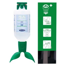 Revolutionair design oogspoelfles. 2 ogen tegelijk spoelen.