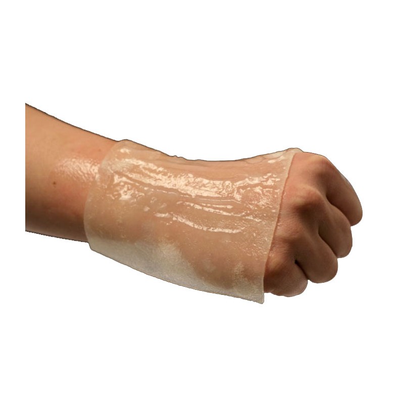 Burncare brandwondenkompes. Toepassing