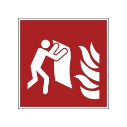 Pictogramsticker blusdeken