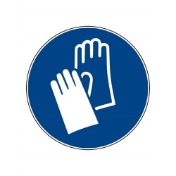 Sticker Veiligheidshandschoenen verplicht