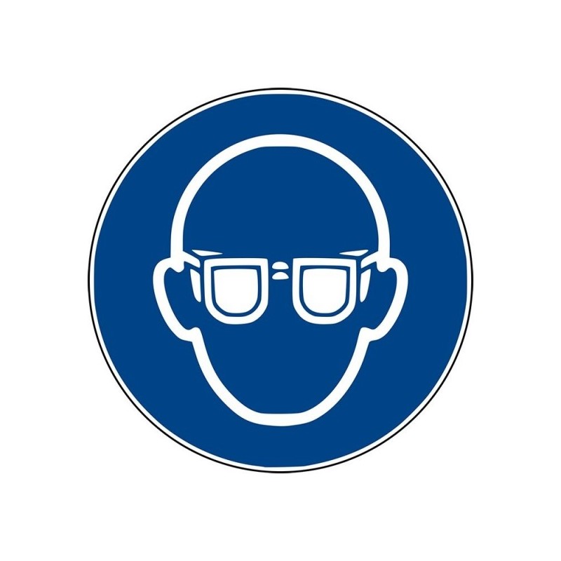 Pictogramsticker veiligheidsbril verplicht