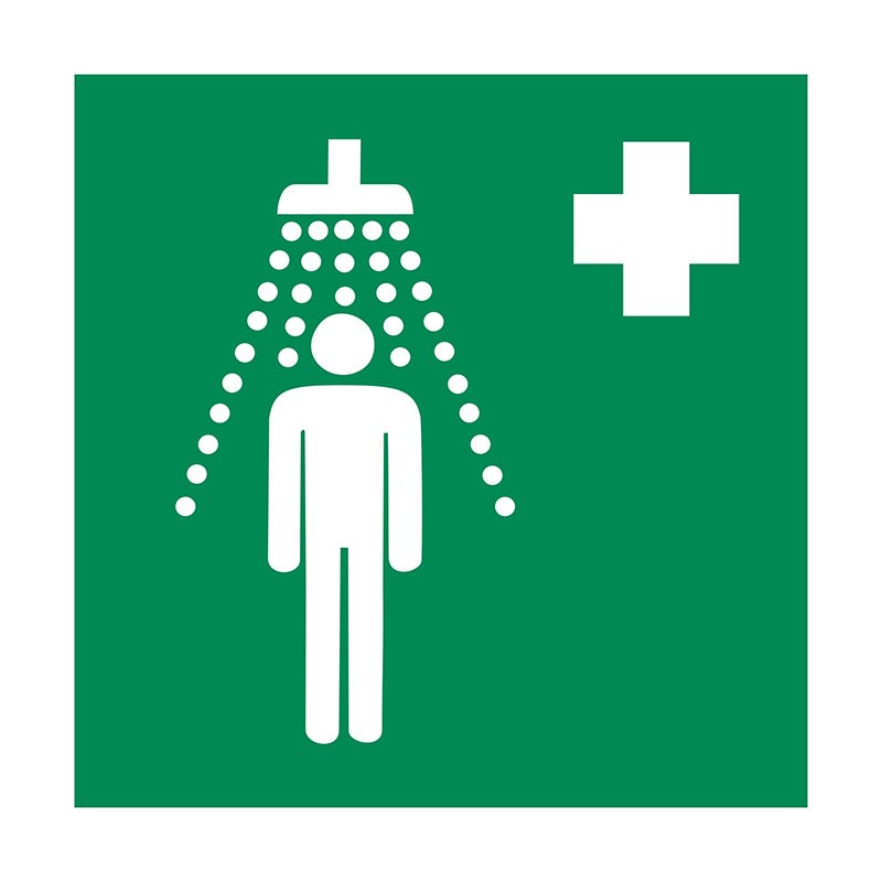 Pictogramsticker Nooddouche