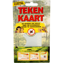 SafeCard Tekenkaart. teken verwijderen met creditcard formaat pincet