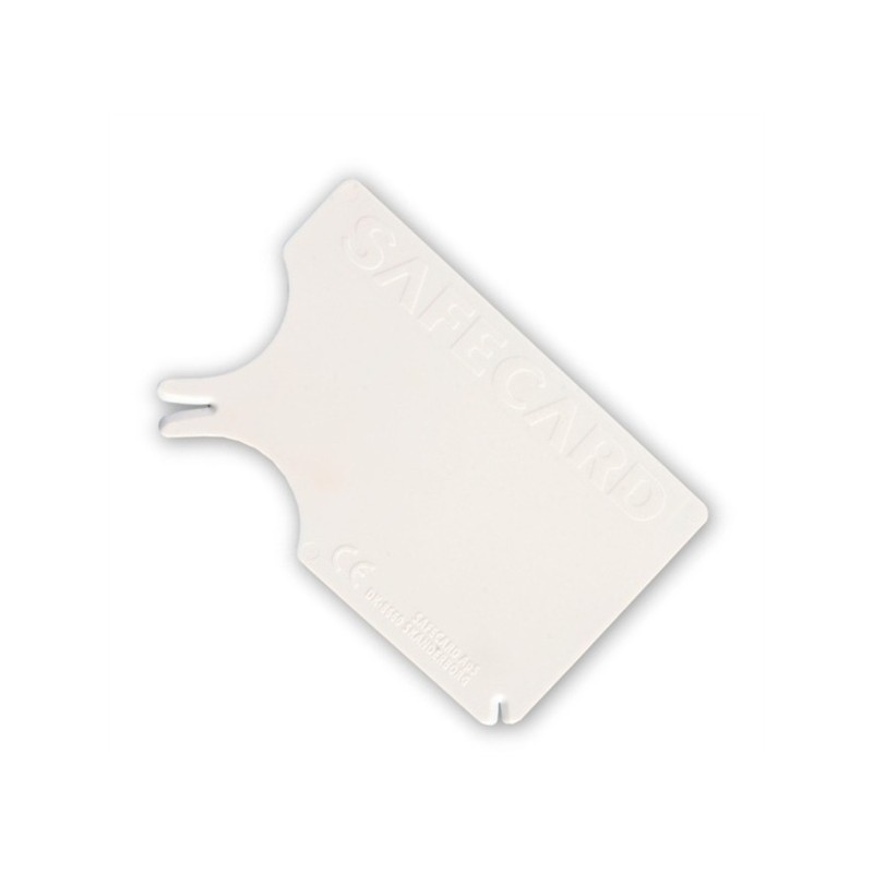 SafeCard Tekenkaart. teken verwijderen met creditcard formaat pincet