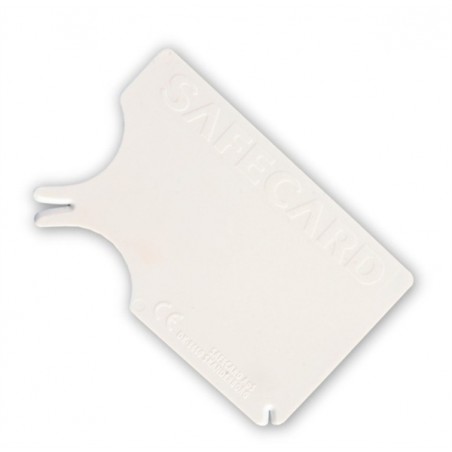 SafeCard Tekenkaart. teken verwijderen met creditcard formaat pincet