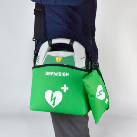 Defisign AED draagtas