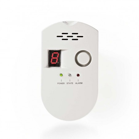 Gasmelder. Plug en Play gasdetector met luid alarm