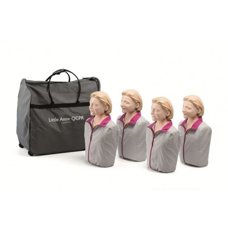 Laerdal Little Anne QCPR 4pack reanimatiepop, met lichte huid Laerdal Little Anne QCPR 4pack reanimatiepop, met lichte huid