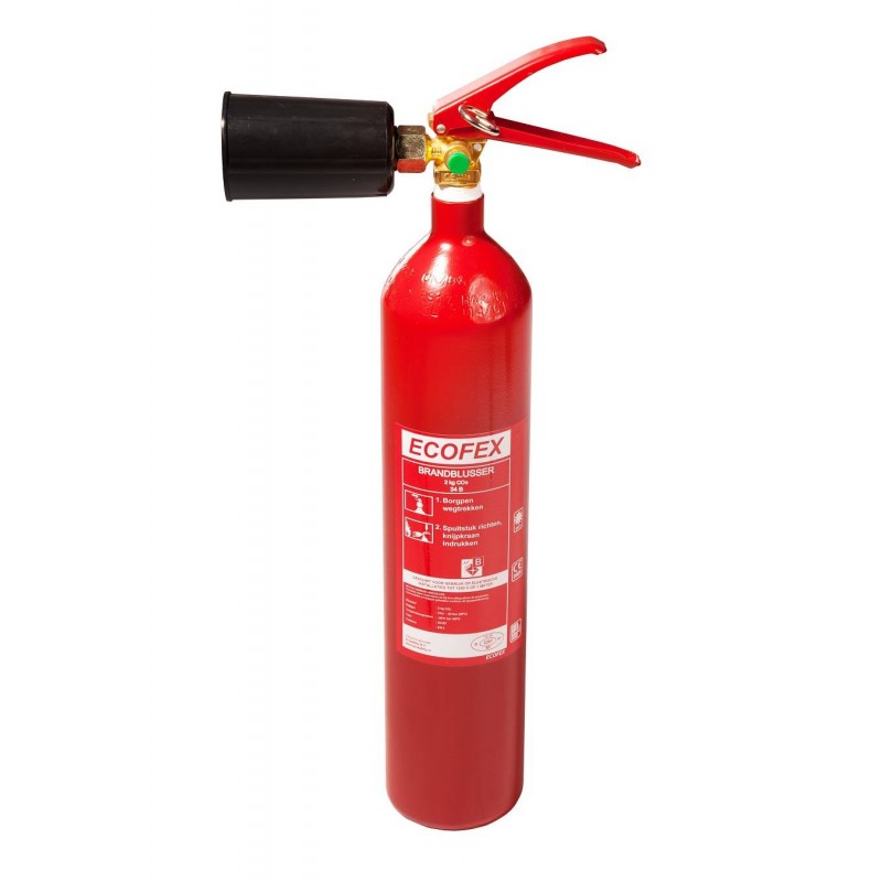 Co2 Brandblusser 2 Kilo. Geen nevenschade bij brand.