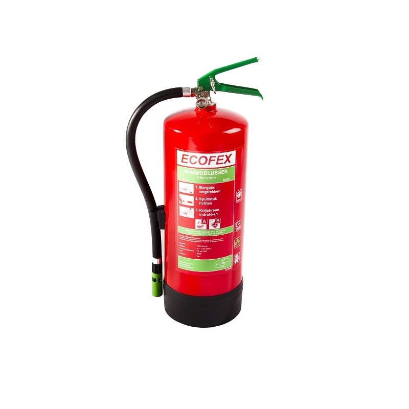 Ecofex Eco Schuimblusser 6 ltr. Milieuvriendelijke brandblusser
