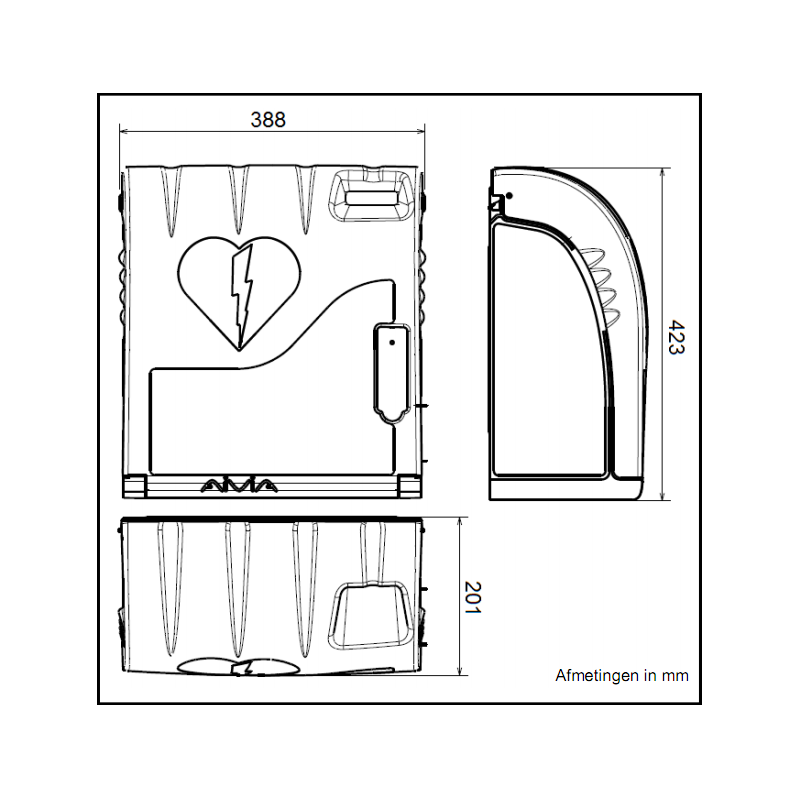 AED kast voor buiten